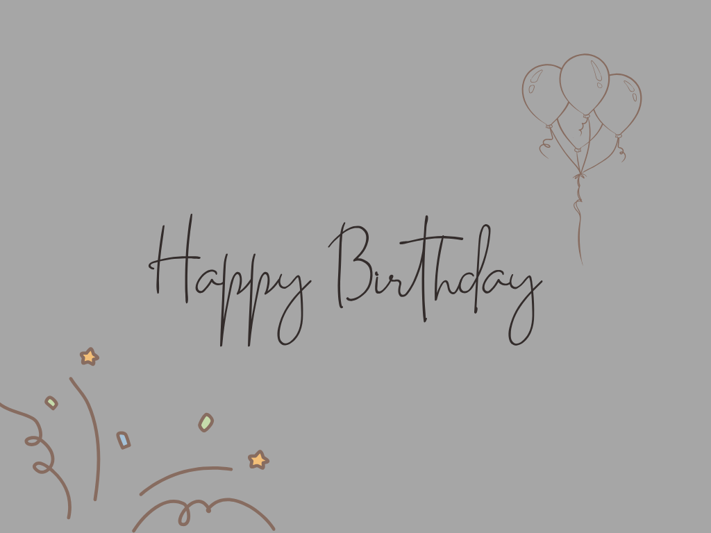 Happy Birthday, a special birthday ever!