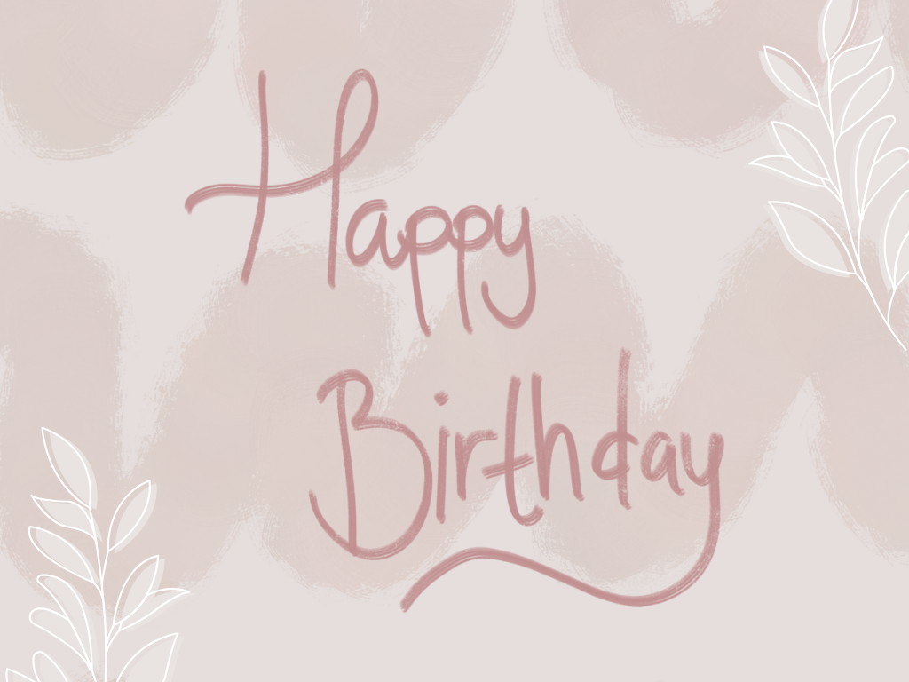 Sending you lots of love today. Happy Birthday!